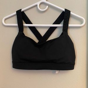 Lulu black sports bra